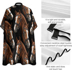 Professional Anti Static Hair Cutting Cape with Elastic Buckle, Waterproof Salon Cape for Coloring/Perming/Styling