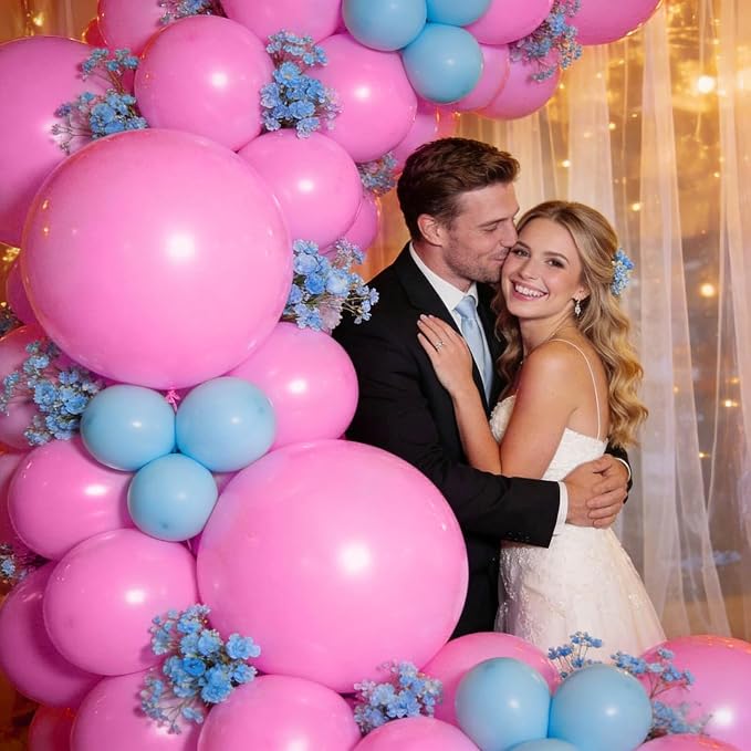 32Pcs Pink Big Balloons 18 Inch, Round Large Latex Party Balloons - Image 4