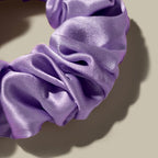 LILYSILK Silk Hair Scrunchies/Ties for Frizz & Breakage Prevention, 100% Mulberry, No Damage, Elastic ponytail Holders, 1Pc, Purple
