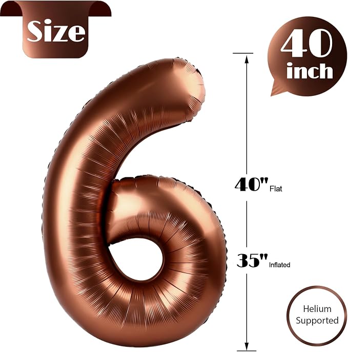 Brown 6 Balloon - Image 5