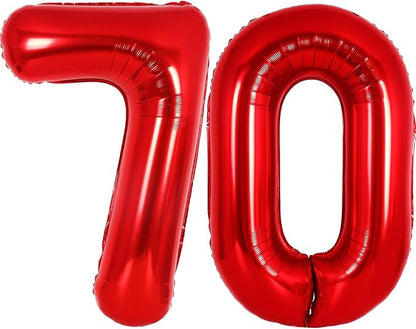 Number Balloons Red Party Balloon by United-UnicornsParty