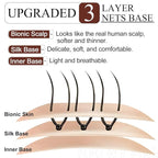 SEGO Real Human Hair Topper for Women, No Bangs Hair Topper with Anti-Slip Clips (12 Inch#18P613 Ash Blonde & Bleach Blonde)