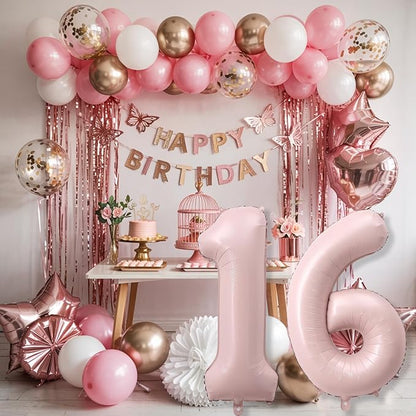 Light Pink Sweet 16th Birthday Balloon - Image 7