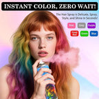 Gray Hair Dye Temporary Hair Color Spray for Kids Women, Temporary Hair Dye Spray Washable Hair Color Wax Non-Sticky For For Cosplay DIY, Party, Christmas, Halloween (Gray)