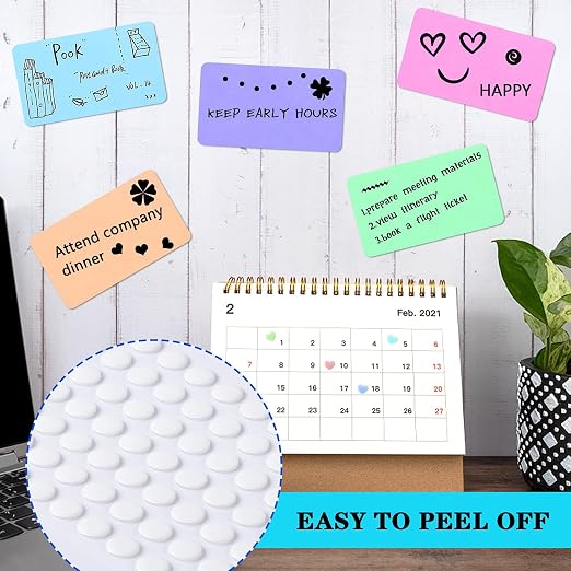 JANYUN 280 Pcs Small Sticky Dots Stickers Round Putty Clear Sticky Tack | - Image 6