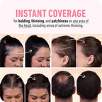 BOLDIFY Hairline Powder (LARGE, 10g) - Root Touch Up Hair Color for Gray Coverage - Bald Spot Concealing Hair Powder for Women & Men - 24-Hour Stain-Proof - Ash Brown