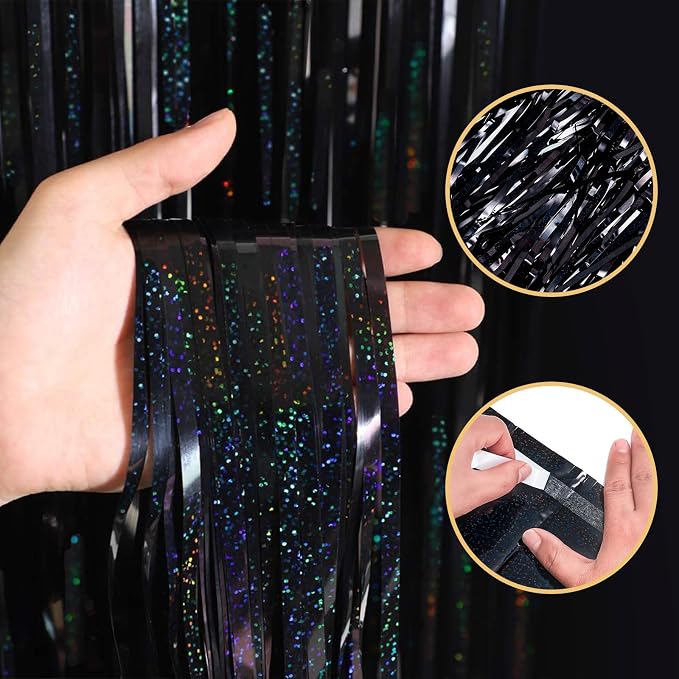 20 Pack Black Foil Curtains - Image 4