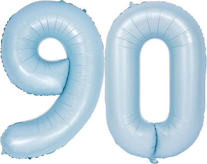 40 In Matte Blue Number Balloons Helium Foil Mylar Balloon Party Digital 90 | by Exquisitehighqualitypartydecorationstomeetyoureveryneed%EF%BC%81