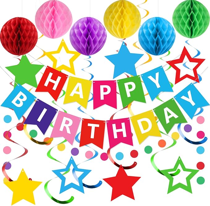 meowtastic Birthday Decorations Happy Birthday Banner by meowtastic%C2%AE%E2%80%94Idealforyourparty
