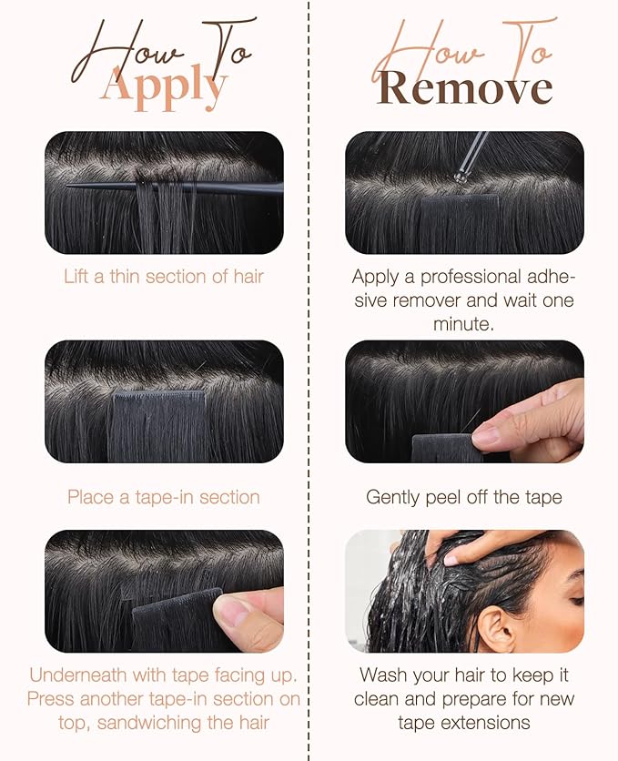 GOO GOO Invisi Edge Tape in Hair Extensions Human Hair, 3/8/613 Walnut Brown to Ash Brown and Bleach Blonde 20pcs 18inch 50g, Virgin Remy Hair, Seamless Injected Tape, Natural Look
