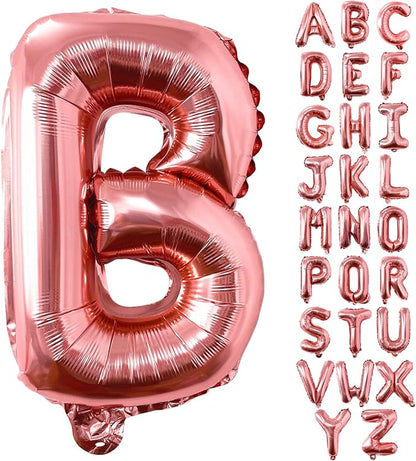 Lovoir 40 Inch Large Rose Gold Letter B Balloons Big Size Jumbo Mylar Foil by Lovoir