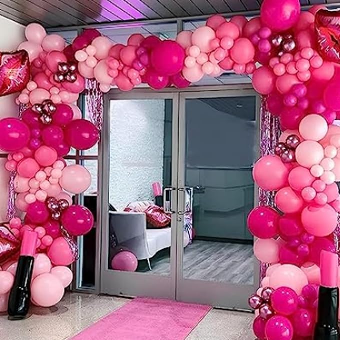 Togvu Hot Pink and Baby Pink Balloons, 60 Packs 12 Inch Premium Pink Latex - Image 4