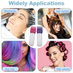 ELANE 4 Pack Root Comb Applicator Bottle, Hair Oiling Applicator for Hair Dye, Shampoos, Salons. (Purple+Red)