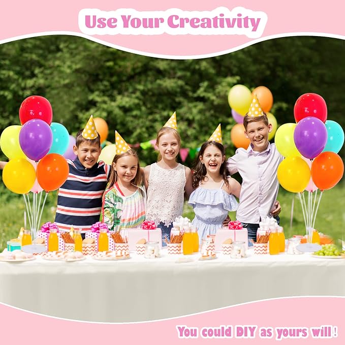 7 Sets Balloon Stands for Table Balloon Stand Kits Clear Table Balloon - Image 4