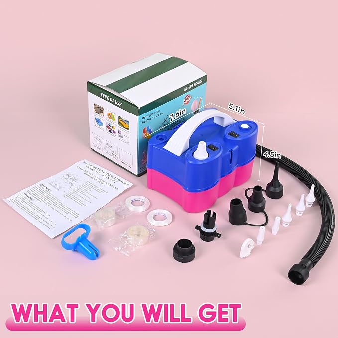 3-in-1 Electric Balloon Pump, Portable Air Pump - Image 7