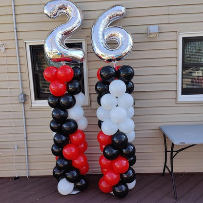 23 Balloon - Silver Birthday Number Balloons, 40 Inch Decorations Men Women | - Image 3