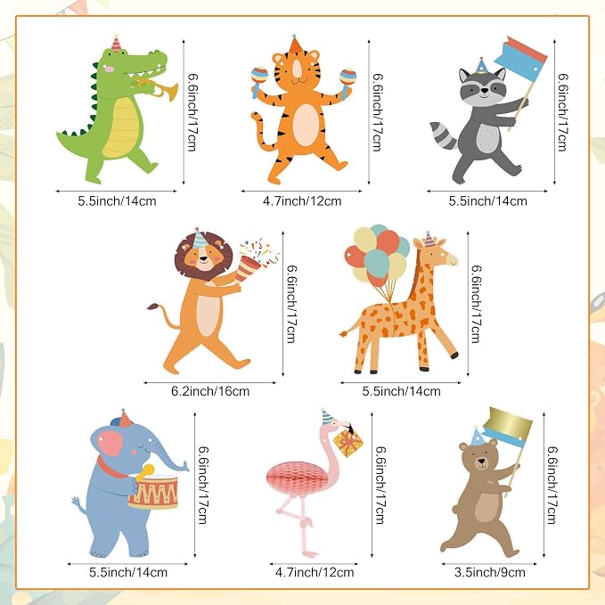 Carnival Animals Banner Circus Party Animal Garland Animals Performers Banner - Image 2