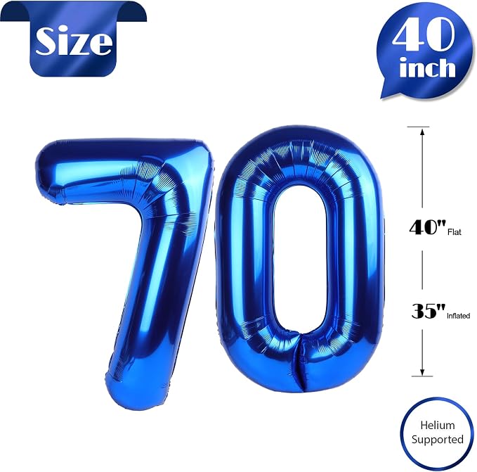 Navy Blue 70 Balloon - Image 6