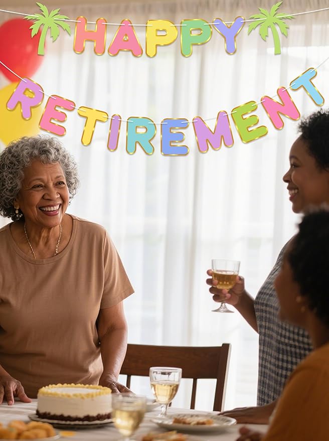 Pre-Strung Happy Retirement Banner - Image 7