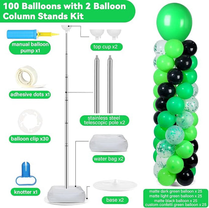 2 Sets Adjustable Balloon Column Stand Kit - Image 2