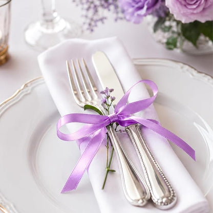 30Yards 3/8In Lavender Thin Ribbon - Image 7