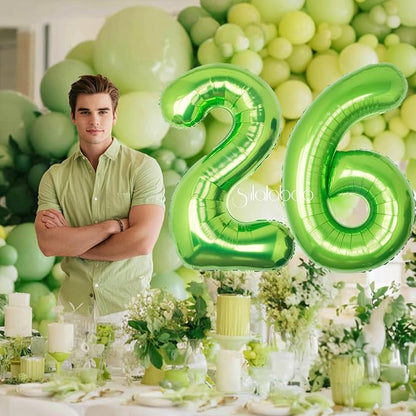 40 Inch Green Number 26 Balloon Lime Big Large Helium Number 0-9 | Giant - Image 5