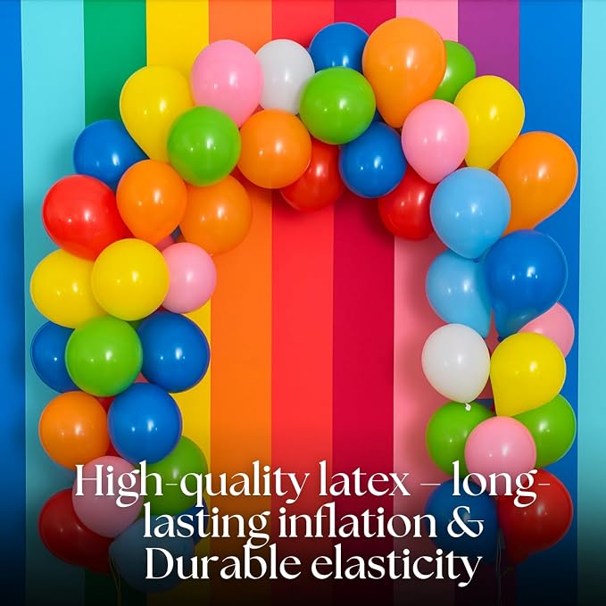 Monty 1000 Pcs Latex Balloons Bulk Rainbow Multicolor - Image 9