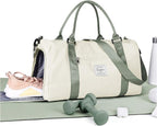 Gym Bag Womens,Travel Duffel Carry on Bag Sport Tote Bag Weekend Overnight Bag
