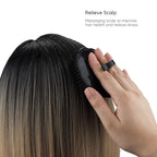 Segbeauty 2pcs Scalp Massage Shampoo Brush, Massage Hair Brush Floriated Shower Comb for Deep Cleaning Hair Men’s Hand Brush Growth Beard Brush Pet Grooming Brushes (Black)
