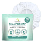 No Water Rinse Free Shampoo Cap by Nurture | Microwavable Hair Washing & Conditioning Shower Caps | Waterless Bathing | Disposable & Hypoallergenic for Adults, Bedridden & Elderly