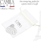 Camila Paris CP3632 French Octopus Hair Clip, Large Hair Clips for Thick Hair, Big Hair Claw Clip for Long Hair, Durable Girls Hair Clips for Women for Wavy Hair, Strong No-Slip Grip. Made in France