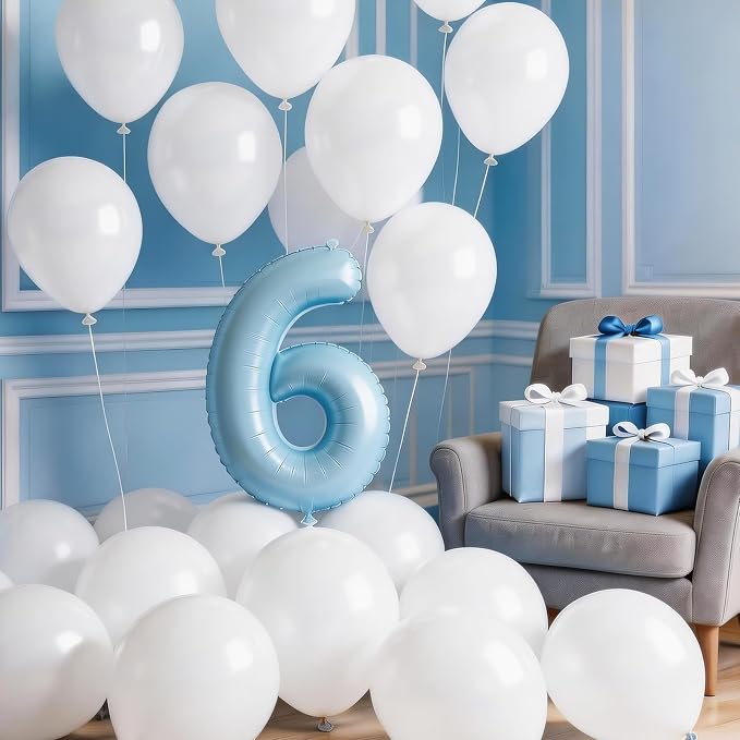 LOLStar White Balloons, 12 inch, Latex Round | Birthday, Engagement, Baby Shower - Image 7