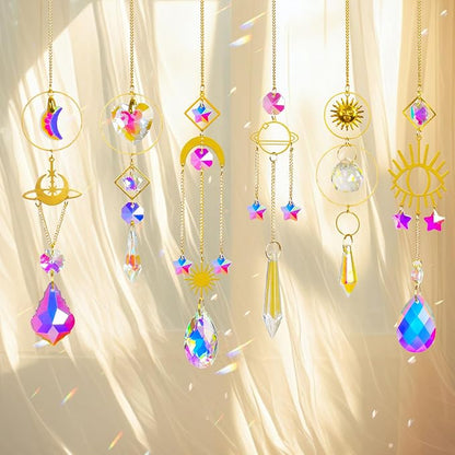 Sun Catchers 6Pieces Colorful Crystals Suncatcher - Image 5