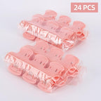 Tbestmax 24 Hot Roller Clips for Hair Curler Claw Clip Replacement Hair Section Styling for Women Girls, Orange