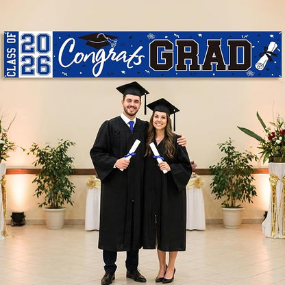 2026 Graduation Yard Sign, Large Congrats Grad Yard Banner Class of 2026 Banner - Image 2