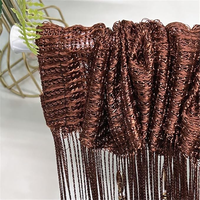 ave split 100cmX200cm Decorative Door String Curtain Beads Wall Panel Fringe - Image 3