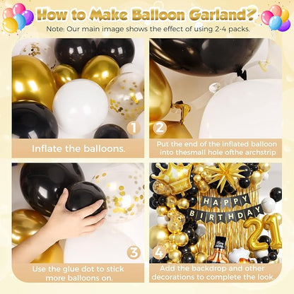 21st Birthday Decorations for Him 150pcs - Image 3