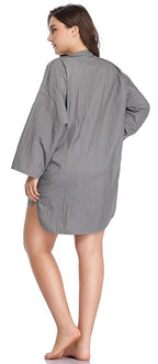Hairdresser Grooming Smock for Men and Women, Barber Jackets Apron for Dog Groomers, Salon Hair Stylist, Nail Tech-Grey