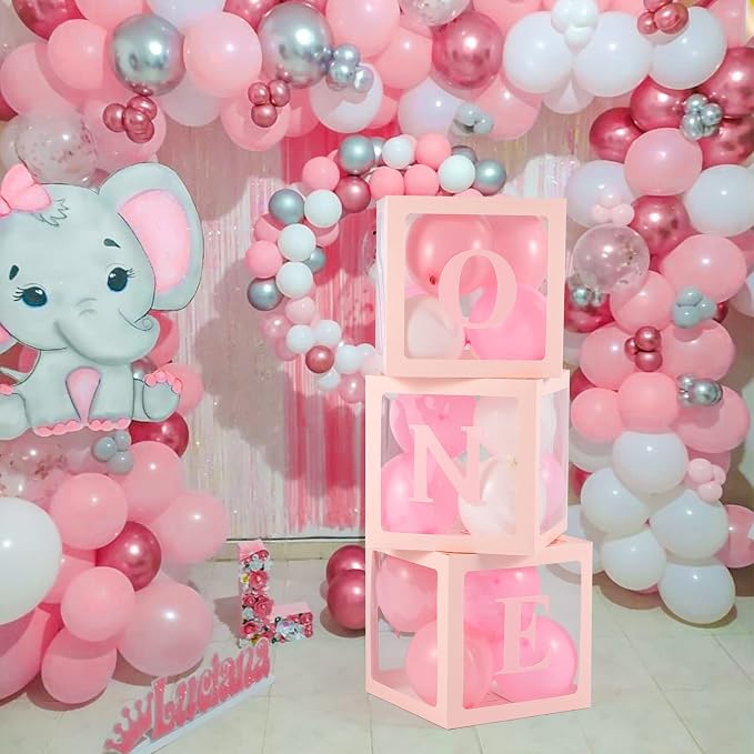 Voircoloria First Birthday Decorations One Balloon Boxes - Image 5