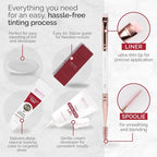 RB RENATA BEAUTY Tint Kit for Spot Coloring – Cream Hair Dye Kit with Developer and Application Brush, Covers Gray Hairs, Smudge-Proof, Long-Lasting Up to 4 Weeks, 20 Applications [Taupe Brown]