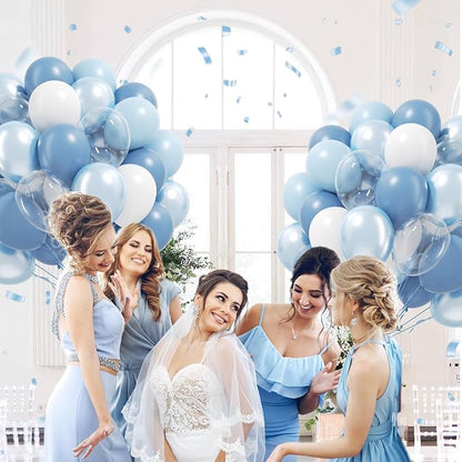 60pcs Dusty Blue Balloons 12inch - Image 5