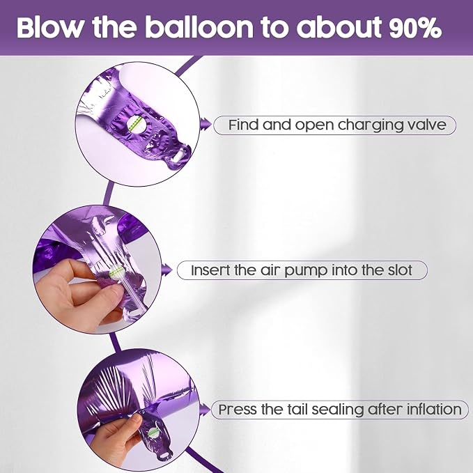 14 Balloon - Purple Birthday Number Balloons, 40 Inch Decorations Men Women | - Image 6
