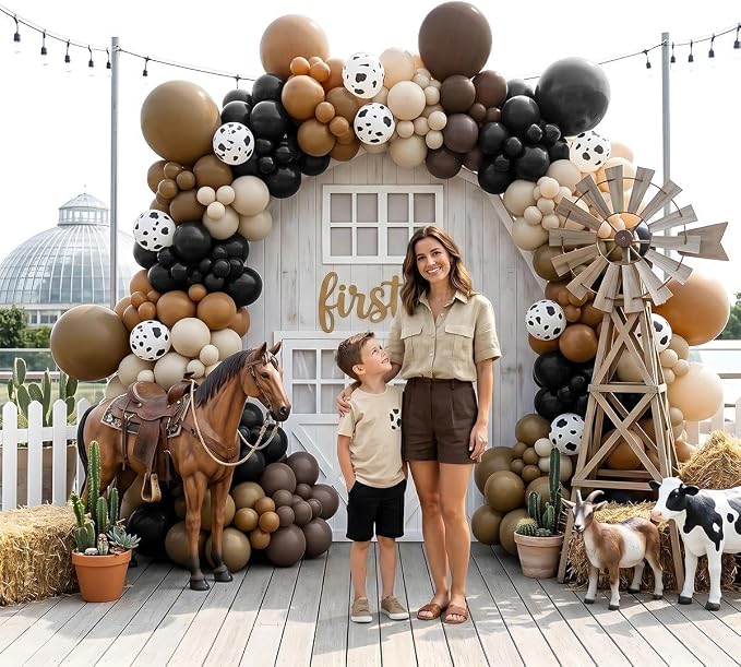 Double Stuffed Western First Rodeo Cowboy Balloon Arch Garland Kit | 105Pcs - Image 2