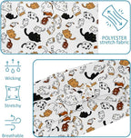 6 Pcs Stretchy Headbands for Women, Absorbed Sport Headband Soft Twist Knotted Headbands for Daily Life Yoga Workout, Dogs Collection Multi Animal