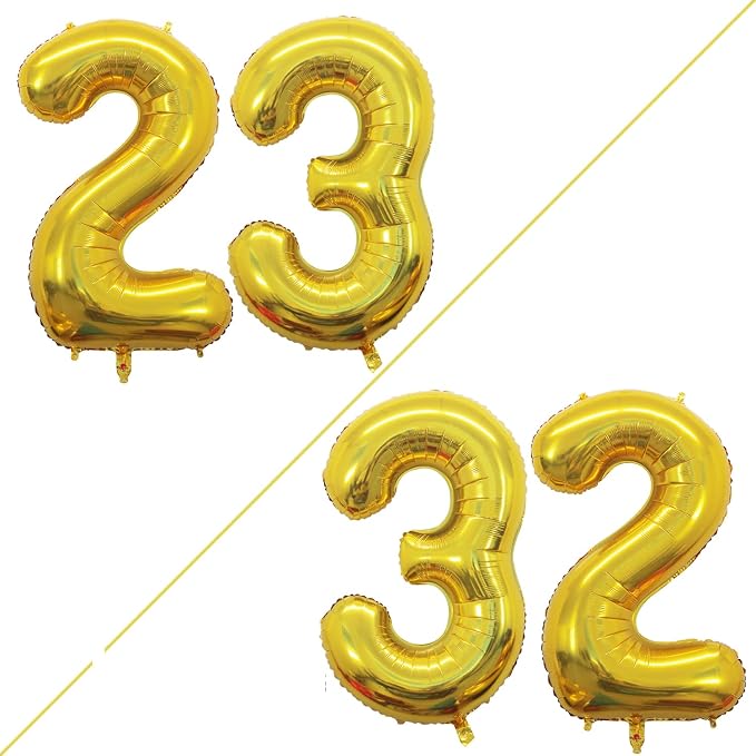 Number 23 Balloons for 23rd Birthday Party Decorations, 42 Inch Jumbo Foil - Image 2