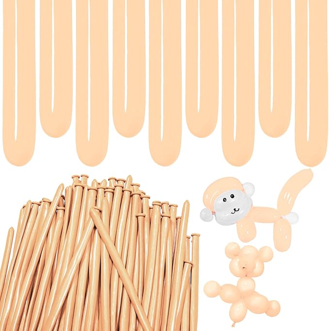 Nude Long Balloons Premium 260 Twisting Animals Magic Balloons by ZBYDNG