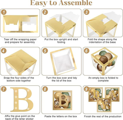 Amandir 137pcs Woodland Animals Baby Shower Decoration Boxes | Sage Green Brown - Image 4