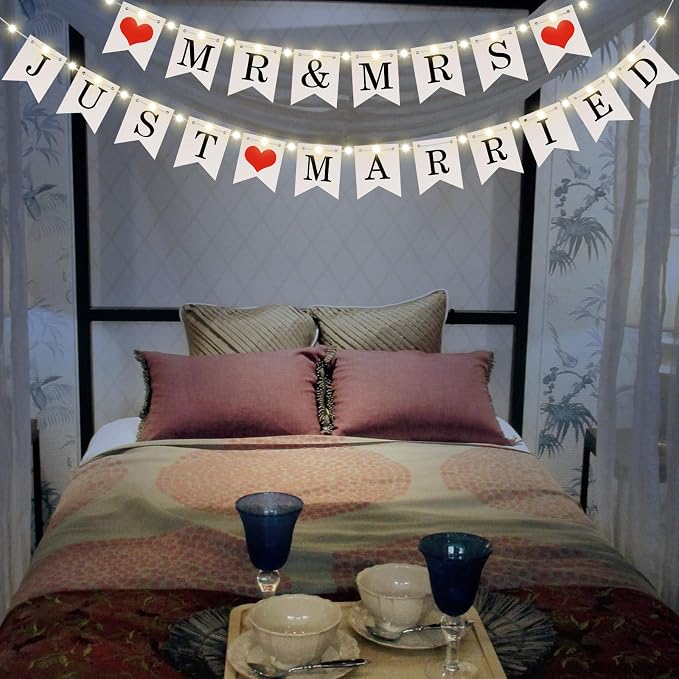 Mudder Mr and Mrs Just Married Banner - Image 5