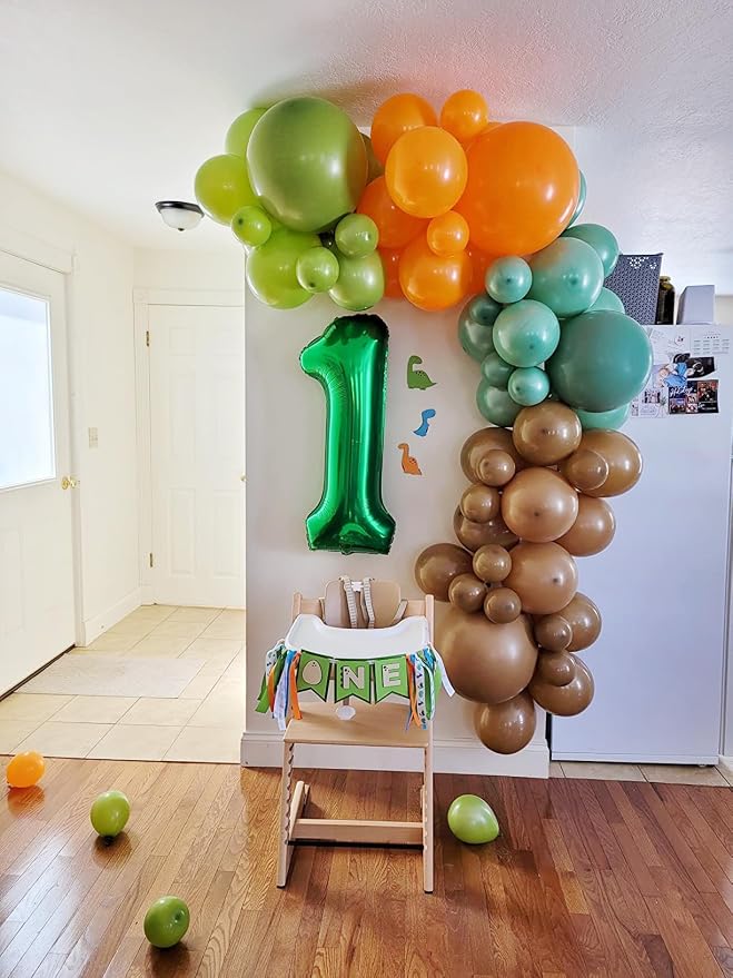 Number 7 Balloons 40 Inch for 7 17 Birthday Party Decorations, Dark Green | - Image 5