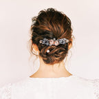 Geyoga 6 Pieces Vintage Hair Barrettes for Women Retro Flower French Pearl Crystal Rhinestones Clips Hair Pins for Women Styling Accessories(Stylish Style)